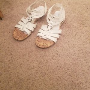 Relativity white sandals